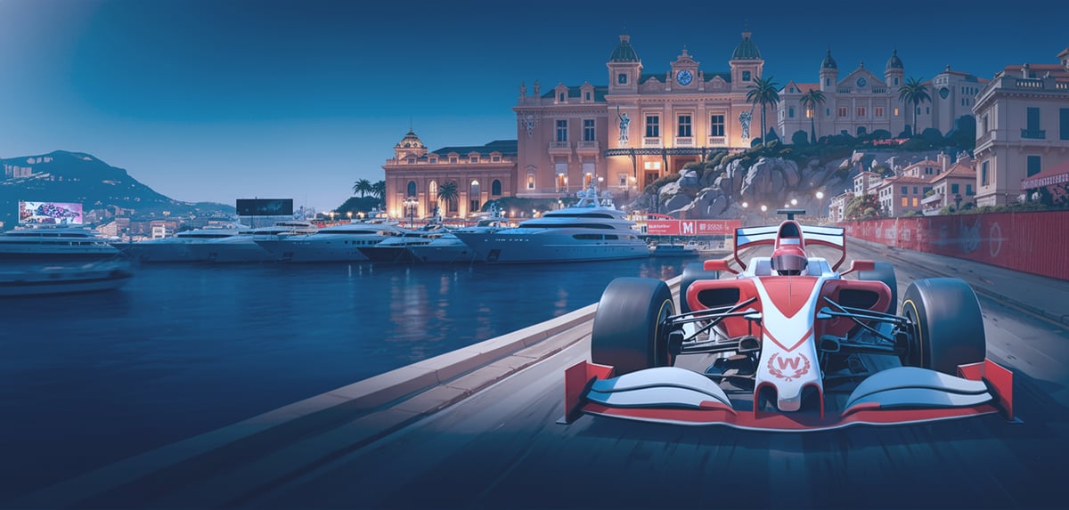 Monaco F1 casino background